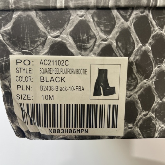 Ann Creek Square Heel Platform Boot Woman's Size 10M - Picture 7 of 7